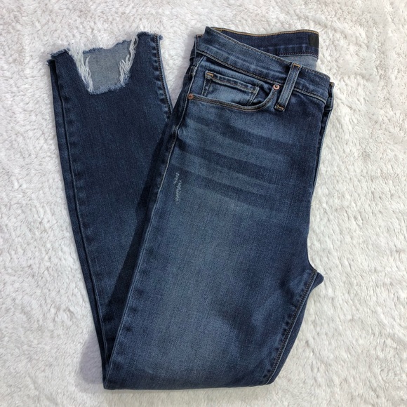 Hudson Barbara Super Skinny Distressed Jeans - Picture 2 of 8